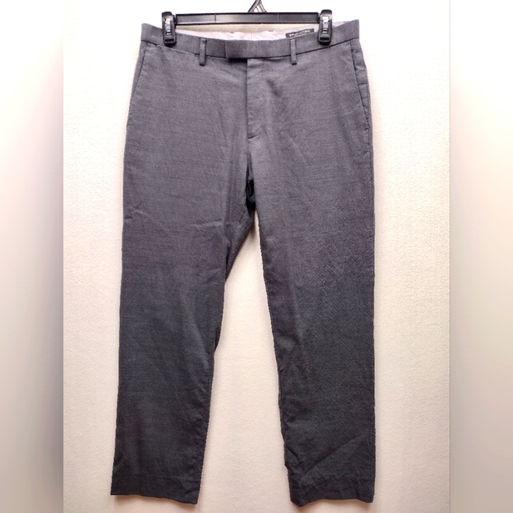 Banana Republic Modern Slim Fit Pants Mens Gray 35x34 Wool Pants